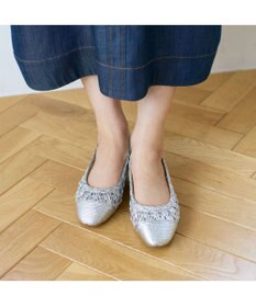 Riz raffinee <Riz raffinee>メッシュフラットパンプス