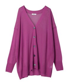 earth music&ecology 接触冷感シアーＢＩＧカーディガン