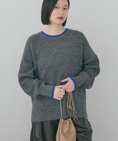 AMERICAN HOLIC 【WEB限定】配色ラインニットプルオーバー