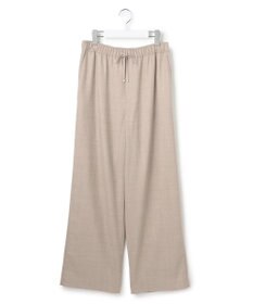 23区 L 【洗える】ハイカウントフラノ ドロスト ワイド パンツ