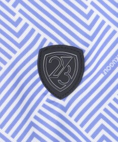 23区GOLF 【MEN】「HYGRA」幾何柄清涼ポロシャツ