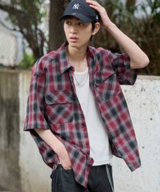 WEGO オンブレチェックシャツ（SS）