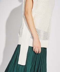 GRACE CONTINENTAL メッシュ2wayニットトップ