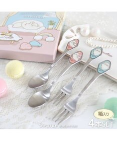 Mother garden しろたん ステンレス ティースプーン＆ケーキフォーク 【４本セット】 専用箱入り 日本製