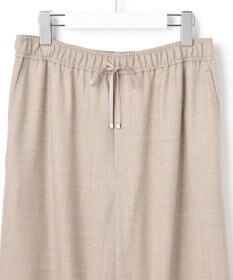 23区 L 【洗える】ハイカウントフラノ ドロスト ワイド パンツ