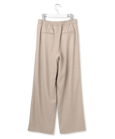 23区 L 【洗える】ハイカウントフラノ ドロスト ワイド パンツ