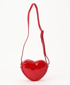 ANY KIDS エナメルハート型 ショルダーバッグ