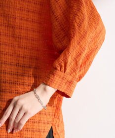 Green Parks シアーチェック７分袖シャツ