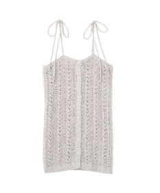 earth music&ecology 【予約】透かし編みニットキャミビスチェ