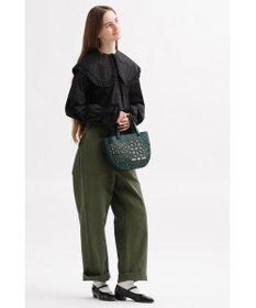 genten セイル カットワーク 手提げバッグ