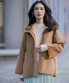 ANY SIS Luxuryフェイクムートン コート