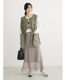 Green Parks ・ＳＵＧＡＲ　ＳＰＯＯＮ　ノーカラーミリタリーベスト