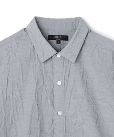 JOSEPH HOMME 【新素材】ランダムプリーツワッシャー　レギュラーカラー半袖シャツ
