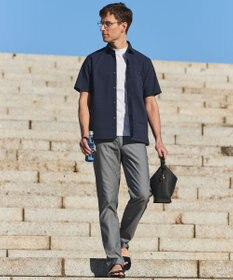 GOTAIRIKU 仕事で着られる綿100%【クルー以上モック未満】カバーネック DRESS Tシャツ(25年モデル)