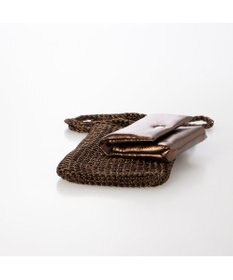 UNBILLION カシュカシュ cachecache / メタリックニットスマホショルダーバッグ
