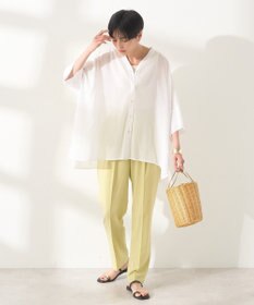 AMERICAN HOLIC 【接触冷感】Ｖネックシアー半袖ＢＩＧシャツ