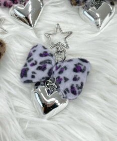 WEGO レオパードリボンキーホルダー