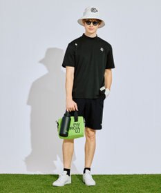 PW CIRCULUS 【吸水速乾 / ストレッチ】【MEN】ストレッチメッシュカノコ ベンチレーションモックT ゴルフ