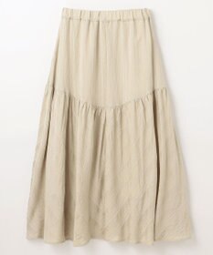 ANY 【ウエストゴム】モールストライプティアードスカート