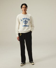 J.PRESS MEN 【J.PRESS ORIGINALS】【UNISEX】Supima Recycle Cotton CREST Logo Sweat