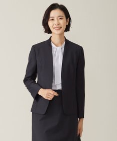 J.PRESS LADIES S 【セットアップ対応】BAHARIYE SOLID ノーカラー ジャケット