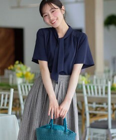 Tiaclasse ボウタイブラウス