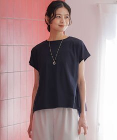 組曲 L 【先行予約】GIZAコットンチュールコンビ カットソー