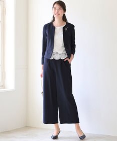 ANY SIS 【洗える】レイヤードレース ブラウス