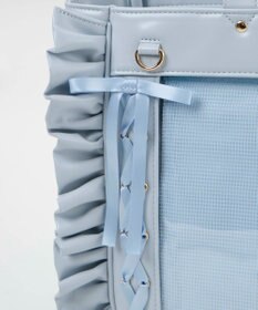 WEGO 【痛バ＆推し活グッズ】きらめきレースアップフリル痛バッグ