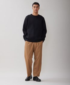 UNFILO MENS 【新色追加】スウェットライク クルーニット [24年秋冬商品]