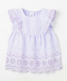 ANY KIDS ひんやり レース刺繍ブラウス
