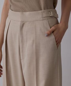 GRACE CONTINENTAL スラブストレッチタックパンツ