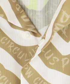 PW CIRCULUS 【雑誌掲載 / 高通気 / 軽撥水 / 軽量のDotAir 使用】【MEN】ゼブラ柄開襟シャツ