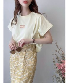 Green Parks ワンポイント刺繍タックＴシャツ