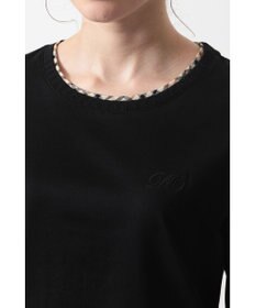 DAKS ミニハウスチェック襟 ダブルカラーTシャツ