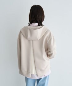 YECCA VECCA バックプリーツZIPフーディー