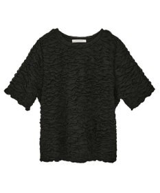 Green Parks 表面感カット５分袖プルオーバー