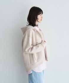 YECCA VECCA バックプリーツZIPフーディー