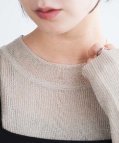 WEGO ラメリブニット