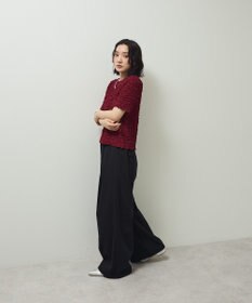 Green Parks 表面感カット５分袖プルオーバー