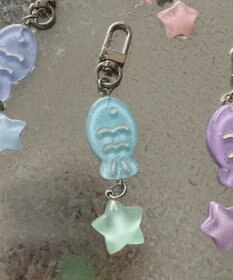 WEGO キラキラおさかなキーホルダー