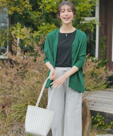 Tiaclasse L 軽やかニットドルマンカーディガン