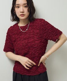 Green Parks 表面感カット５分袖プルオーバー