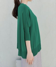 Tiaclasse L 軽やかニットドルマンカーディガン