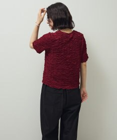 Green Parks 表面感カット５分袖プルオーバー