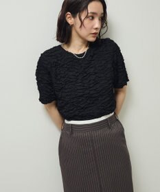 Green Parks 表面感カット５分袖プルオーバー