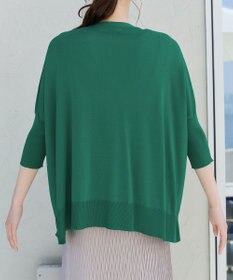 Tiaclasse L 軽やかニットドルマンカーディガン