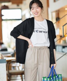 Tiaclasse L 軽やかニットドルマンカーディガン