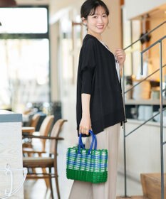 Tiaclasse L 軽やかニットドルマンカーディガン