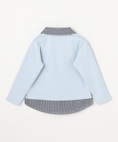 組曲 KIDS 【110-140㎝】 ミニチェック レイヤードトップス